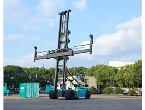 科尼E-ACE電動(dòng)空箱堆高機(jī)在上海隆重發(fā)布！